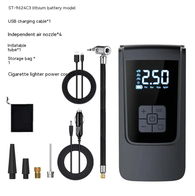 Inflador Digital Portátil para Coche