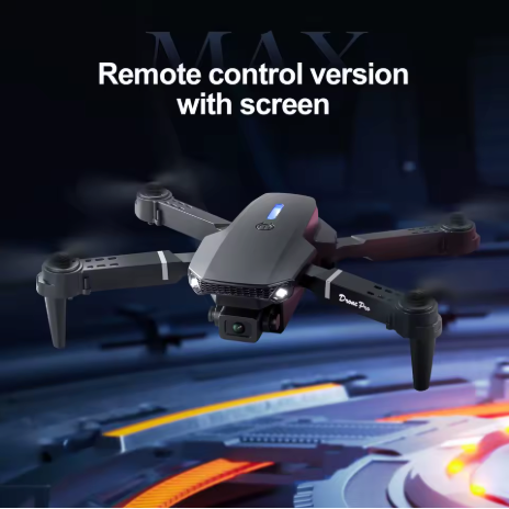 Negro E88E99 Control de pantalla de iluminación Mini Drone Cámara Dual flujo óptico altura fija HD fotografía aérea Quadcopter